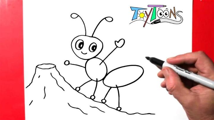 Easy Ant Drawing