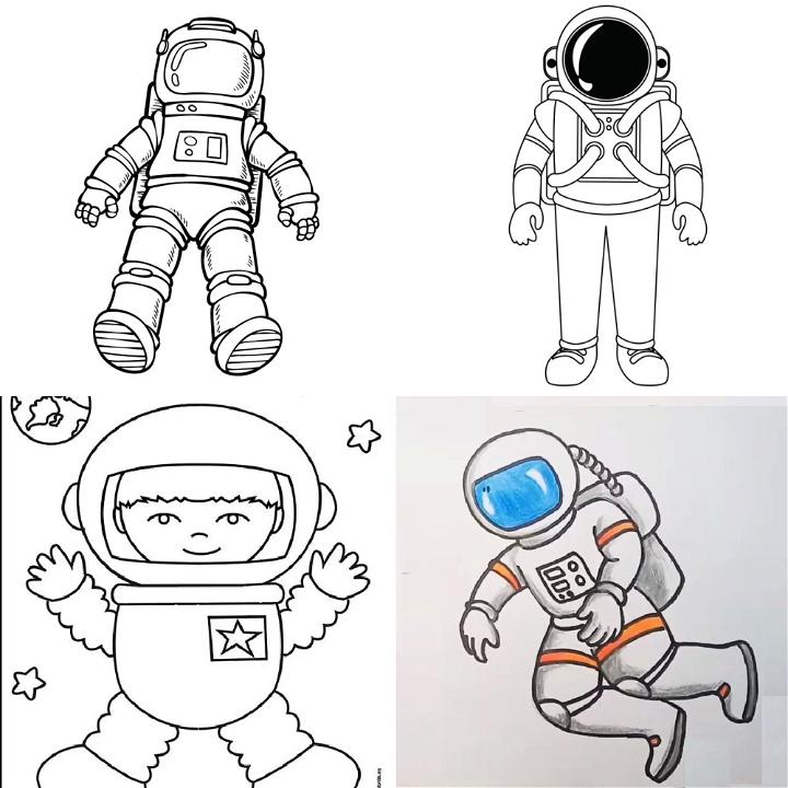 How To Draw An Astronaut Step by Step Drawing Guide by Dawn  DragoArt