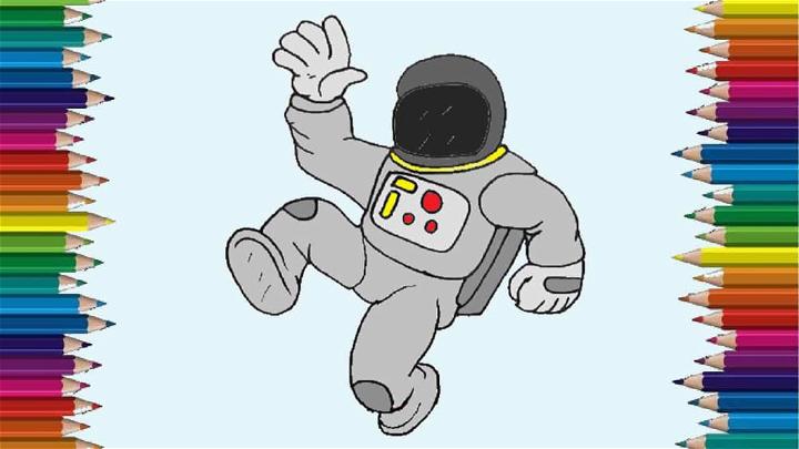 Easy Astronaut Drawing