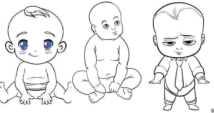 15 Easy Baby Drawing Ideas - How to Draw a Baby