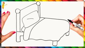 25 Easy Bed Drawing Ideas - How to Draw a Bed