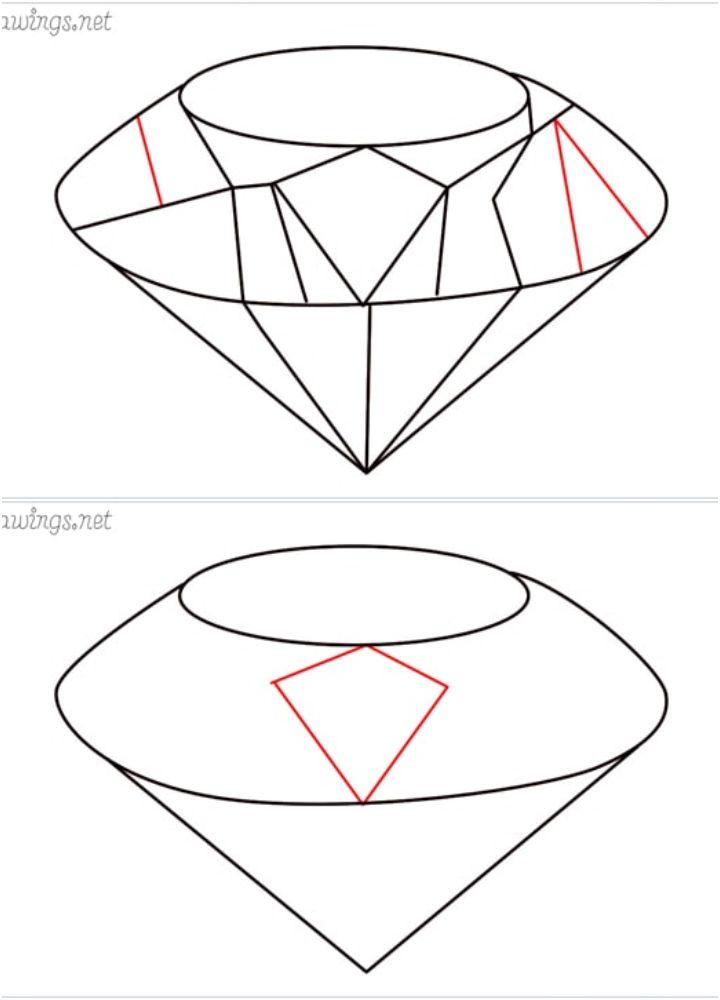 Easy Diamond Drawing for Beginners