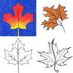 15 Easy Fall Leaf Drawing Ideas - Fall Leaves Drawing