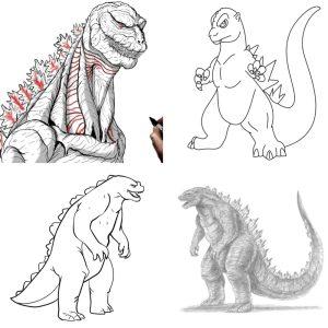 25 Easy Godzilla Drawing Ideas - How to Draw Godzilla