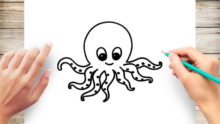 Easy How to Draw Octopus