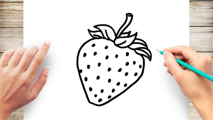 Easy How to Draw Strawberry