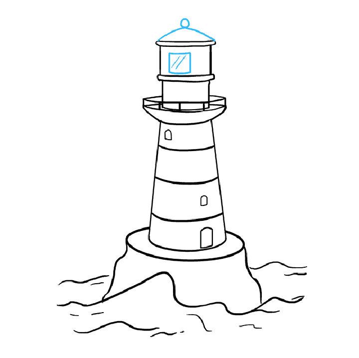 Easy Lighthouse Step by Step Instructions