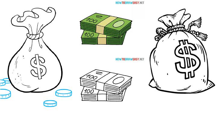 How To Draw A Stack Of Money Really Easy Drawing Tutorial, 44% OFF