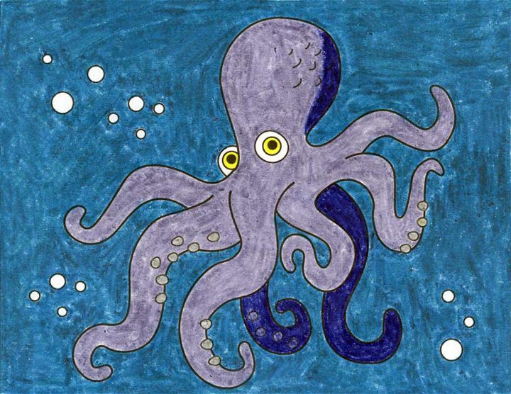 Easy Octopus Drawing