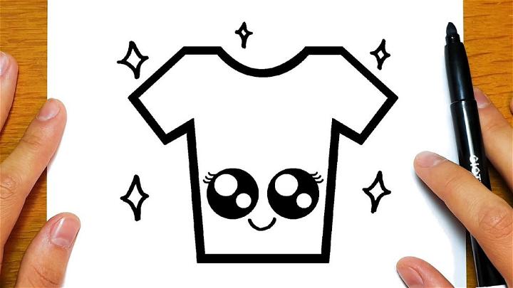 Easy T shirt Kawaii Drawing