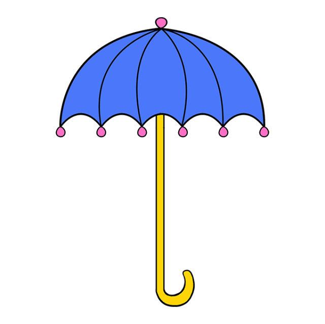 Easy Umbrella Drawing