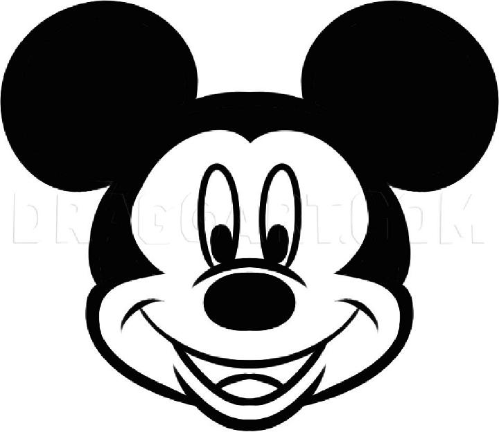 Easy Way to Draw Mickey Mouse