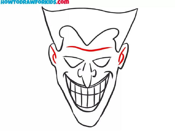 Easy Way to Draw the Joker Face