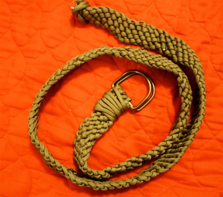Easy Woven Paracord Belt