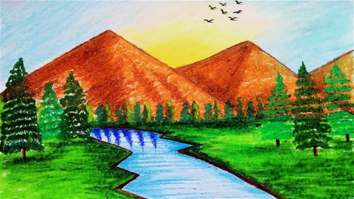 Mountain Drawing - Learn How to Draw a Picturesque Mountain