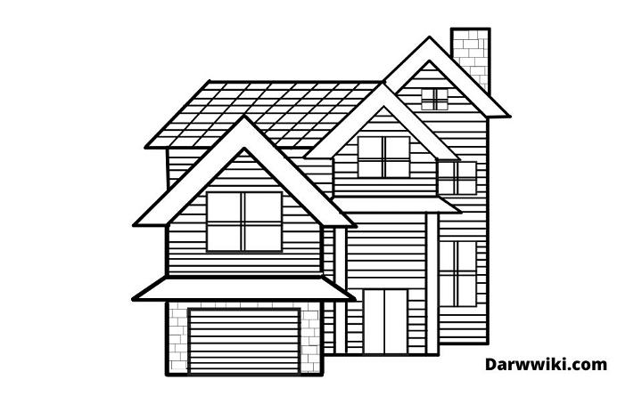 House Drawing  How To Draw A House Step By Step