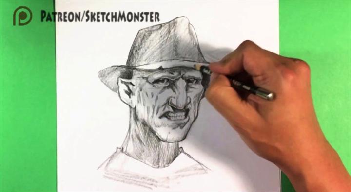 Freddy Krueger Halloween Drawing