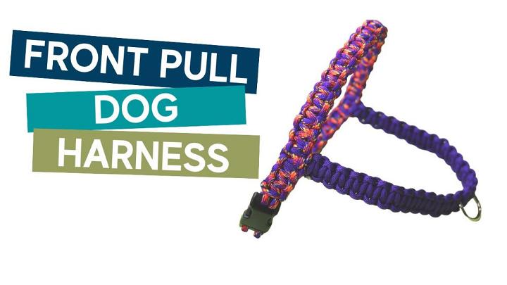 Front Pull Paracord Dog Harness