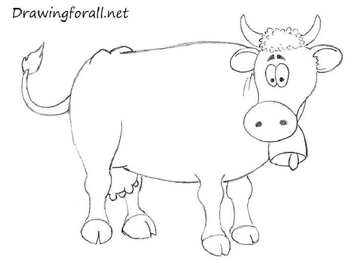 Funny Cow Drawing