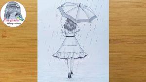 15 Easy Umbrella Drawing Ideas - How to Draw an Umbrella