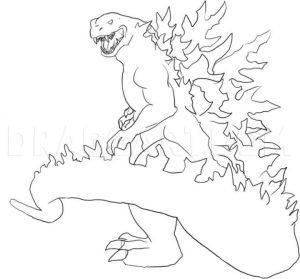 25 Easy Godzilla Drawing Ideas - How to Draw Godzilla