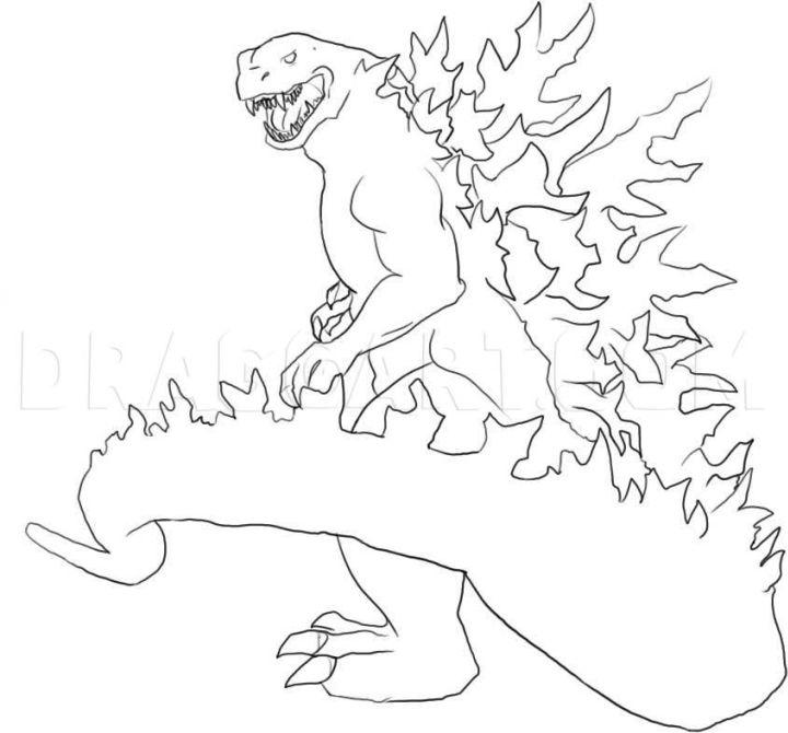 Godzilla Drawing Sketch