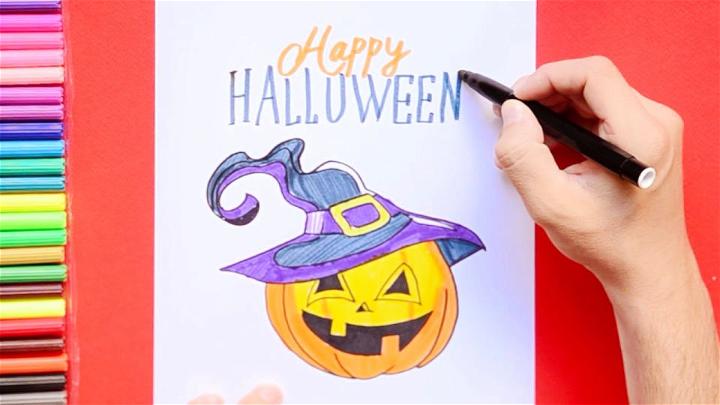 Happy Halloween Drawing