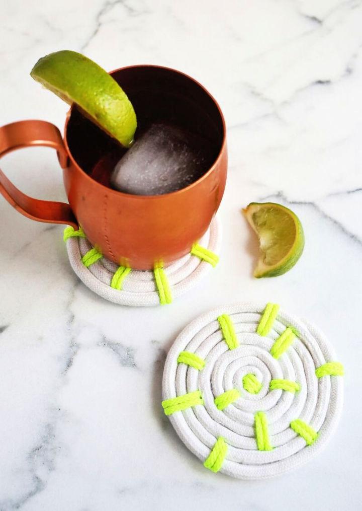 Homemade Coasters To Make With Paracord