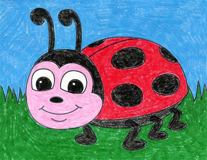 cute ladybug drawing