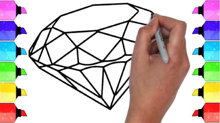How To Draw 3D Diamond