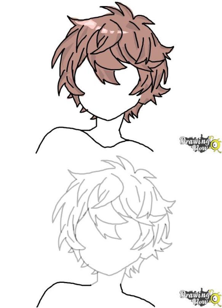 How to Draw Anime Fluffy Hair Boy