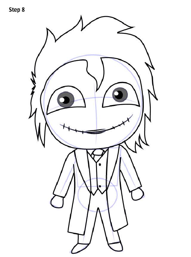 How to Draw Chibi The Joker