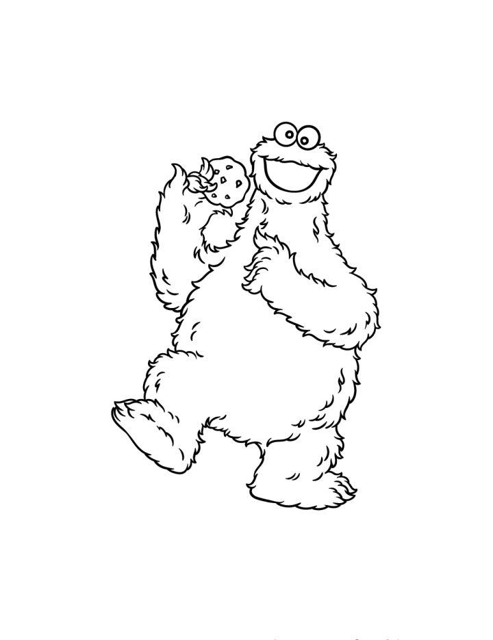 How to Draw Cookie Monster Step by Step