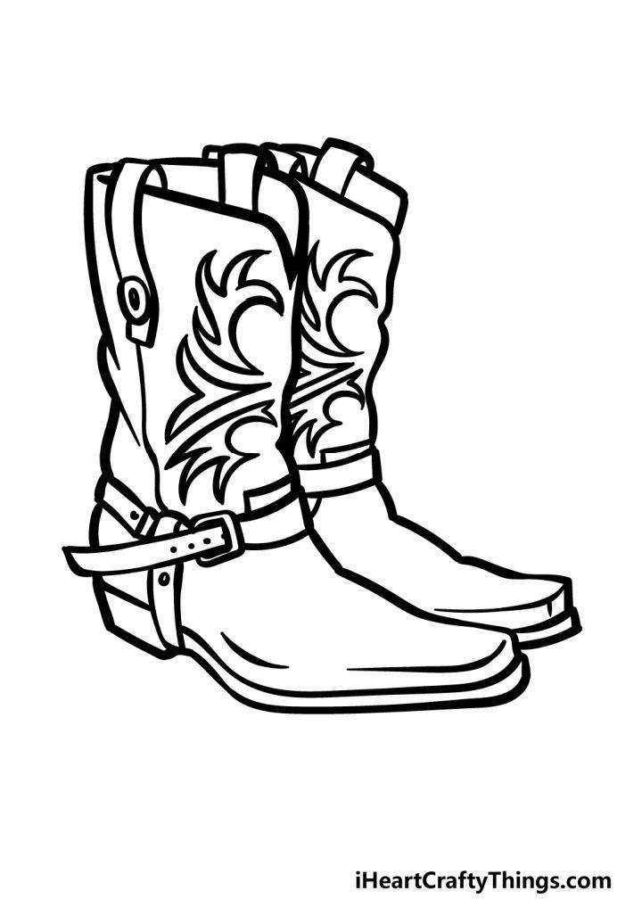 How to Draw Cowboy Boots