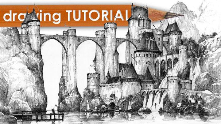 How to Draw Fantasy Castle