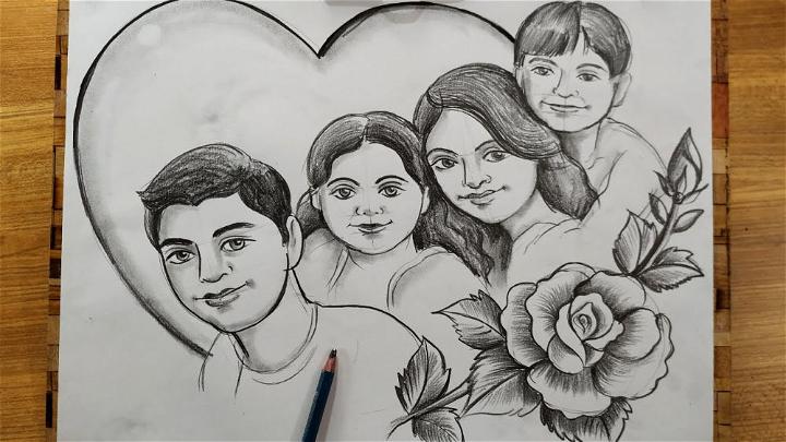 How to Draw International Family
