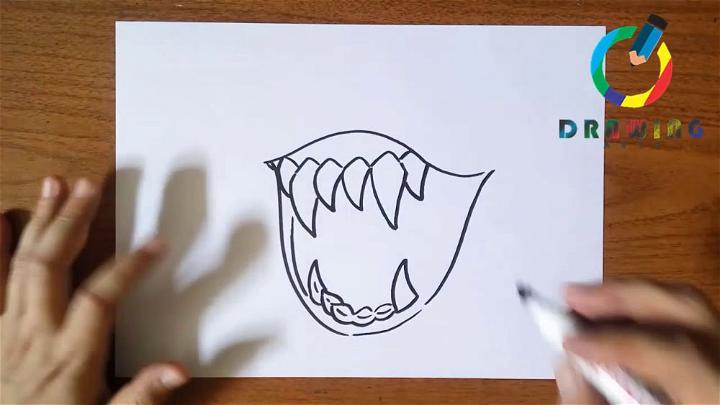How to Draw Monster Mouth