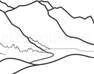 25 Easy Mountain Drawing Ideas - How to Draw a Mountain