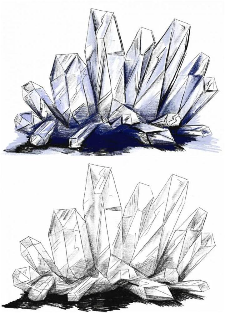 How to Draw Realistic Crystals