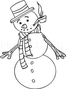 25 Easy Snowman Drawing Ideas - How to Draw a Snowman