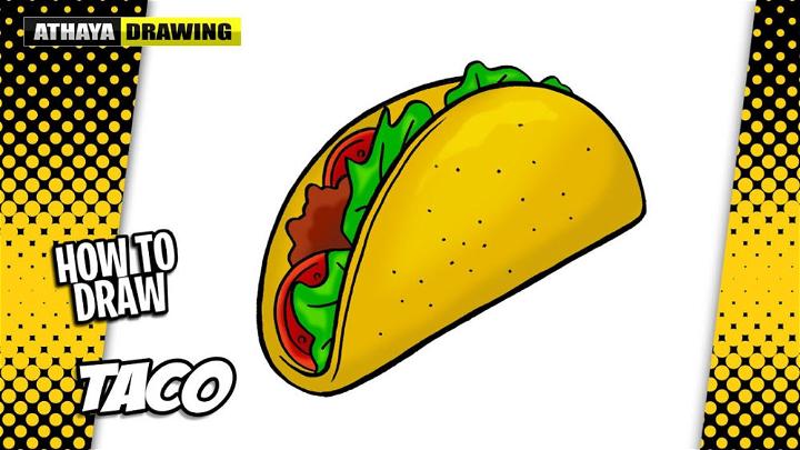 Taco Drawing - Step by Step Instructions - Blitsy