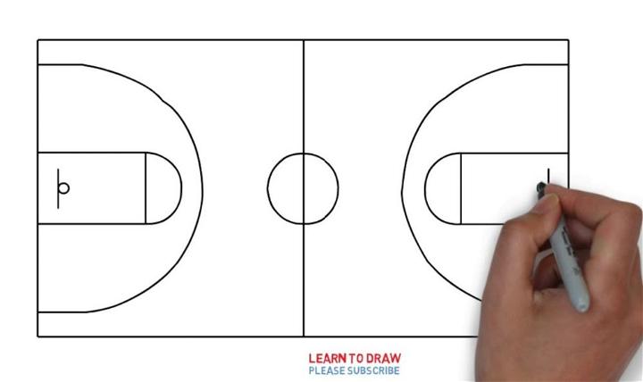 How to Draw a Basketball Court