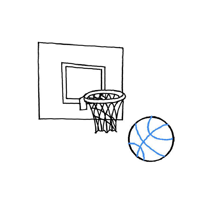 How to Draw a Basketball Hoop