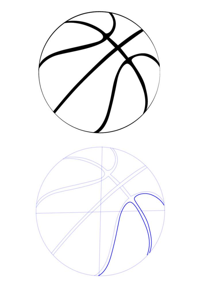 How to Draw a Basketball