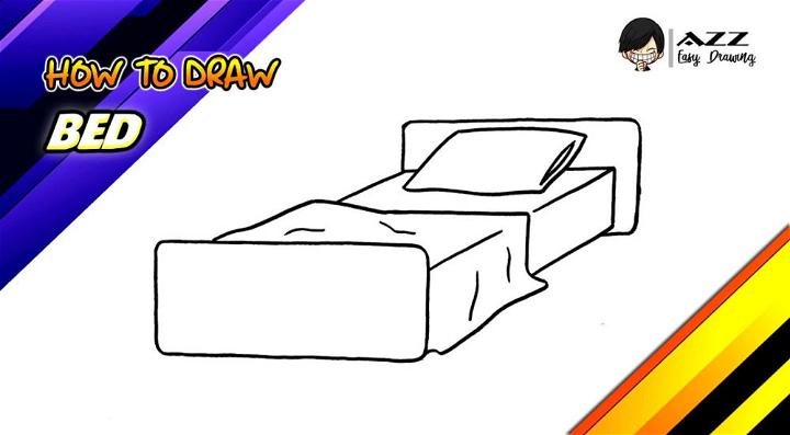 How to Draw a Bed Step by Step