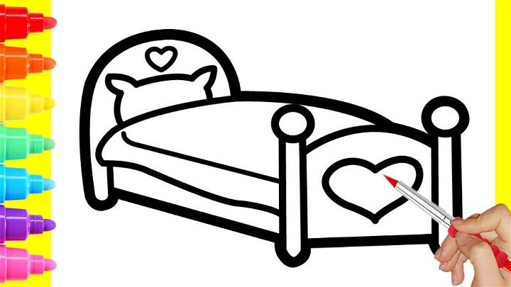 25 Easy Bed Drawing Ideas  How to Draw a Bed