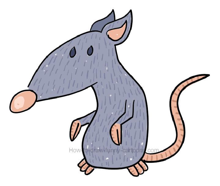 How to Draw a Cartoon Rat