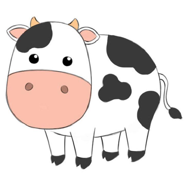 How to Draw a Cow for Kids