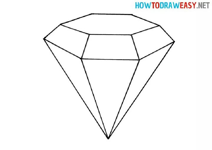 How to Draw a Diamond for Kids