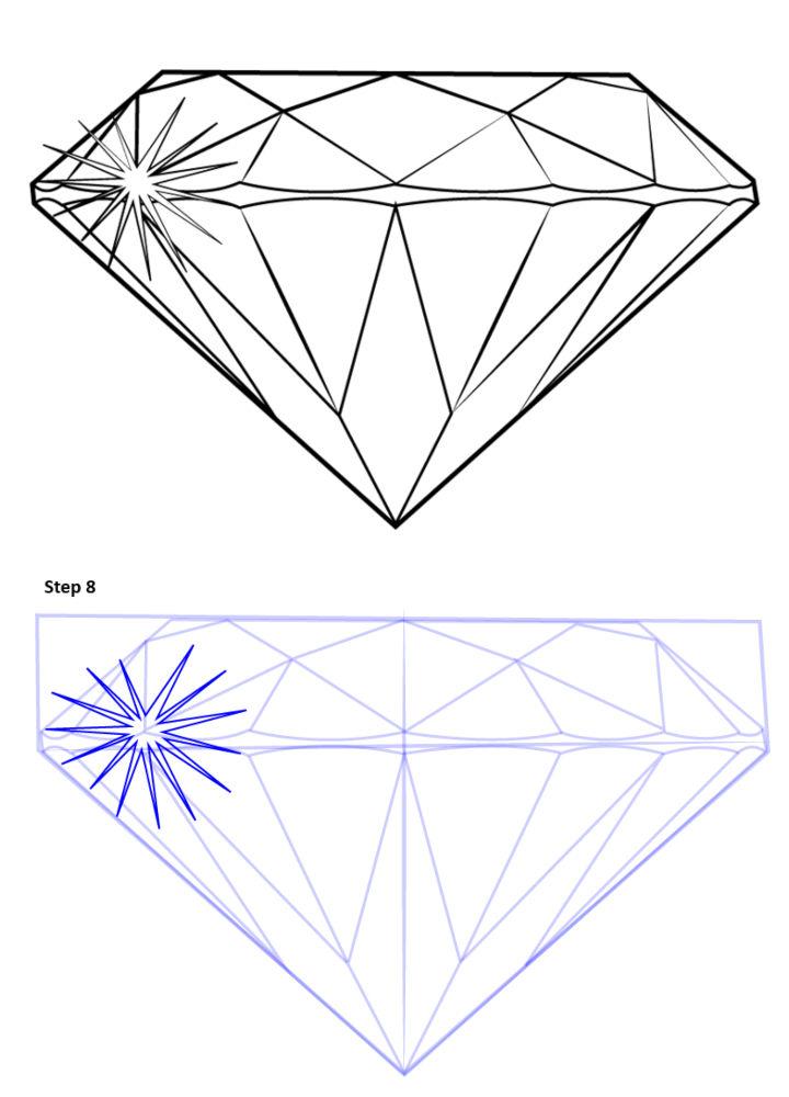 How to Draw a Diamond